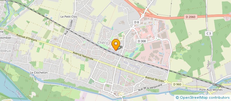 localisation de l'entreprise SCI TIMOCEANE  CHECY