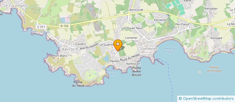 localisation de l'entreprise SCI TIMOCENT à PLOEMEUR