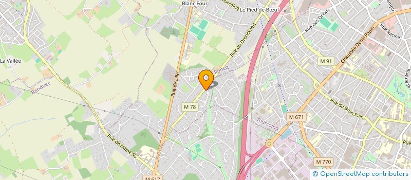 localisation de l'entreprise SCI TIMOSI  RONCQ