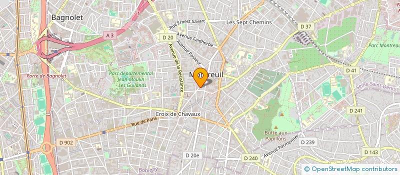 localisation de l'entreprise SCI TIMOTHE à MONTREUIL