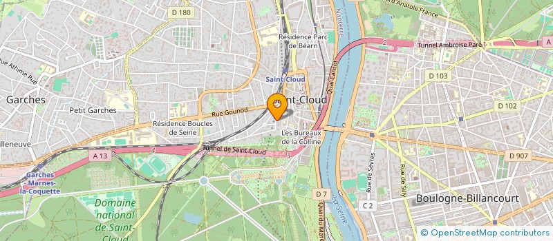 localisation de l'entreprise SCI TIMOTHE à SAINT-CLOUD