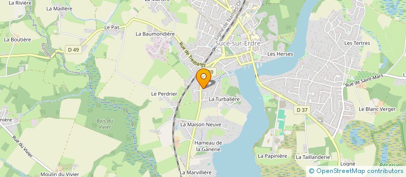 localisation de l'entreprise SCI TIMOTHEE TRUCKS  SUCE-SUR-ERDRE