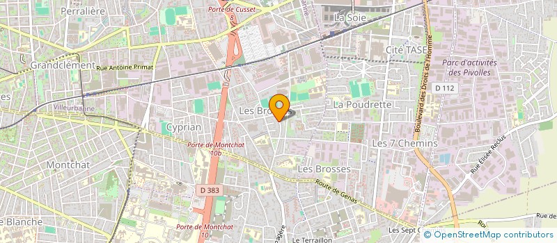 localisation de l'entreprise SCI TIMPOSIEL  VILLEURBANNE