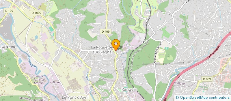localisation de l'entreprise SCI TINA  LA ROQUETTE-SUR-SIAGNE