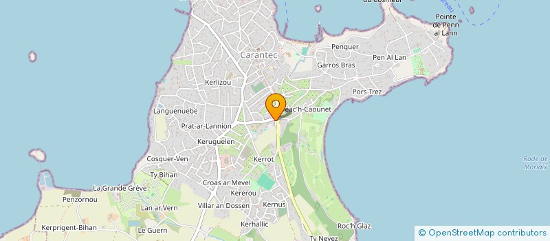 localisation de l'entreprise SCI TINALIYOS 2  CARANTEC