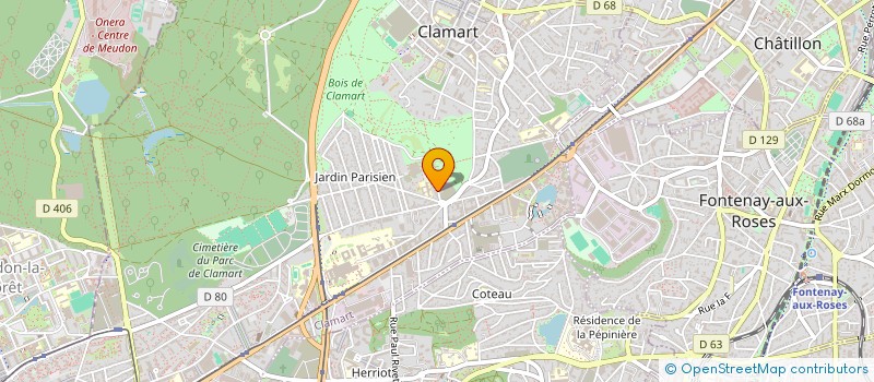 localisation de l'entreprise SCI TINAM  CLAMART