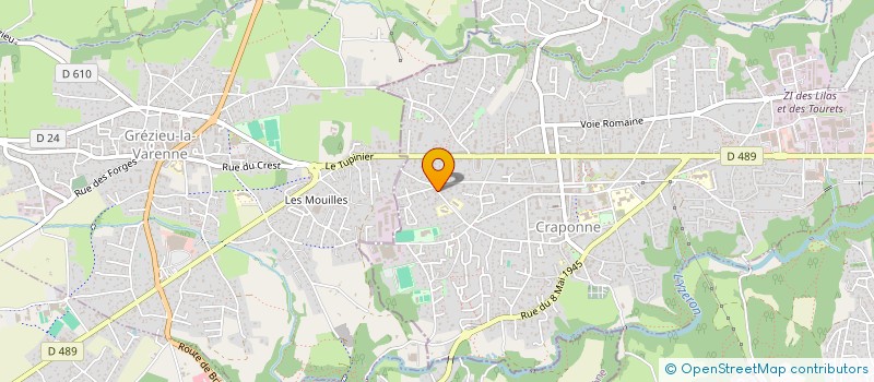 localisation de l'entreprise SCI TINAMI  CRAPONNE