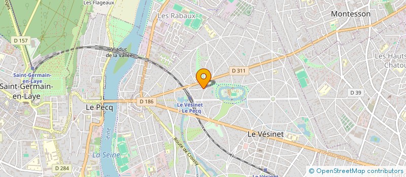 localisation de l'entreprise SCI TINDILLERE  LE VESINET