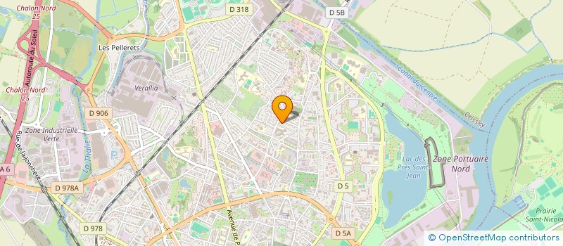 localisation de l'entreprise SCI TINE ET TOF  CHALON-SUR-SAONE