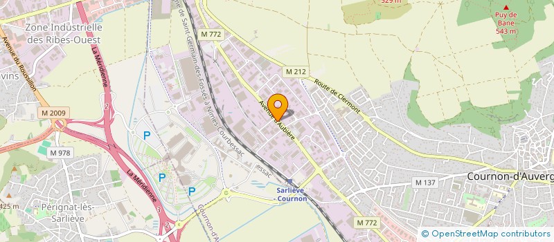 localisation de l'entreprise SCI TINNA  COURNON-D'AUVERGNE