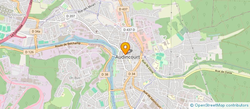 localisation de l'entreprise SCI TINO  AUDINCOURT