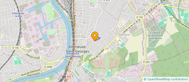 localisation de l'entreprise SCI TINO  VILLENEUVE-SAINT-GEORGES