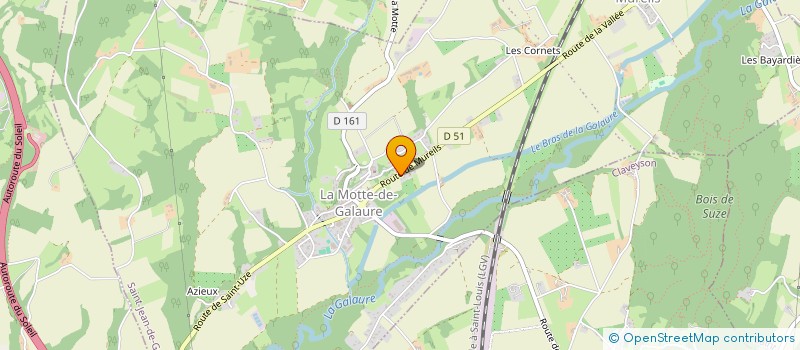 localisation de l'entreprise SCI TINQUEUX CUGNOT  SAINT-JEAN-DE-GALAURE