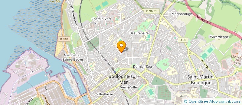 localisation de l'entreprise SCI TINTAMAZ  BOULOGNE-SUR-MER