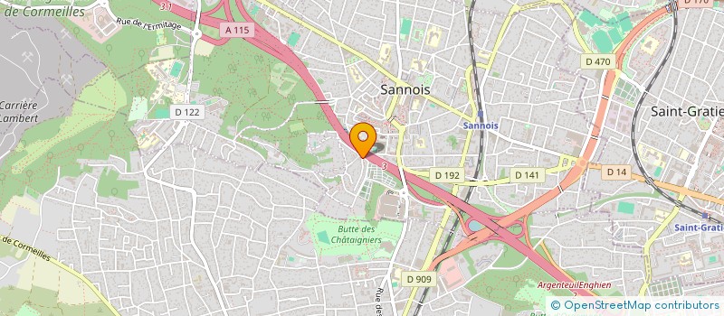 localisation de l'entreprise SCI TINTIN DISTRIBUTION  SANNOIS