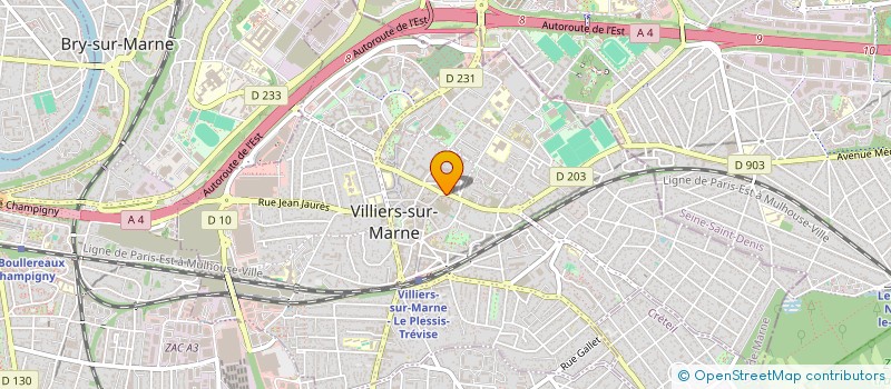 localisation de l'entreprise SCI TINY H  VILLIERS-SUR-MARNE