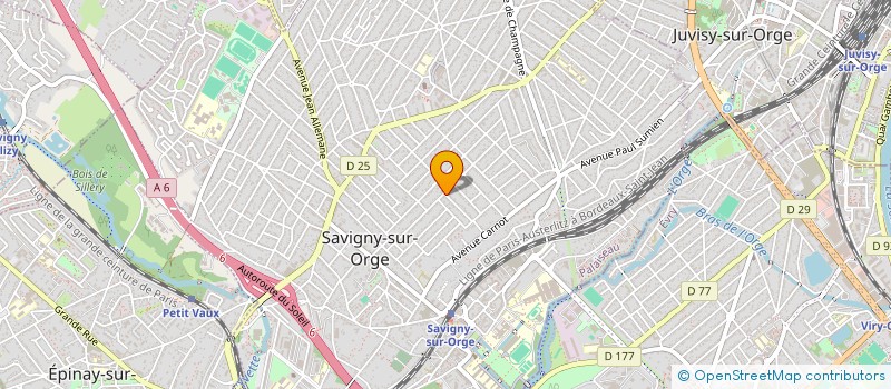 localisation de l'entreprise SCI TIOUAJNI à SAVIGNY-SUR-ORGE