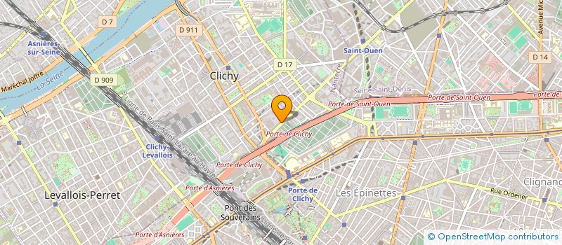 localisation de l'entreprise SCI'TIP  CLICHY