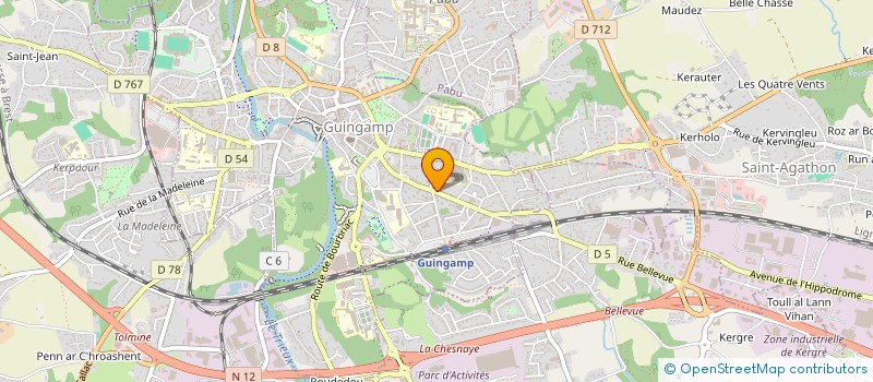 localisation de l'entreprise SCI TIPHAINE  GUINGAMP