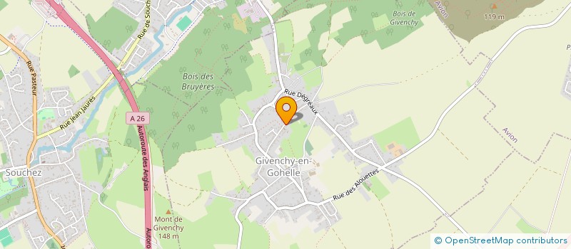 localisation de l'entreprise SCI TIPHAINE VANACKER  GIVENCHY-EN-GOHELLE