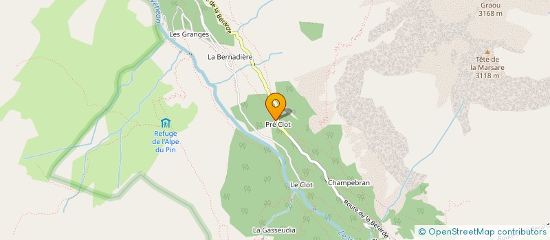 localisation de l'entreprise SCI TIPI  LES DEUX ALPES