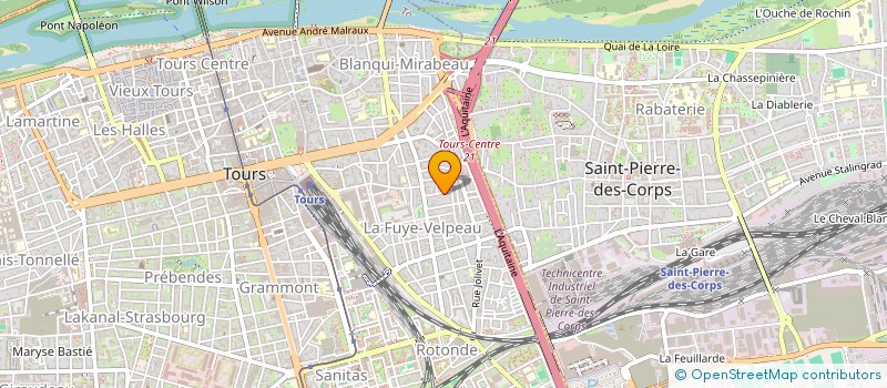 localisation de l'entreprise SCI TIPI  TOURS