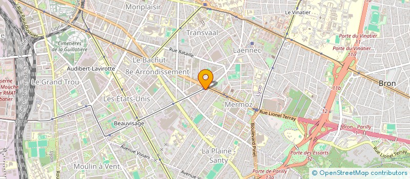 localisation de l'entreprise SCI TIPI - PLASTURGIE  LYON