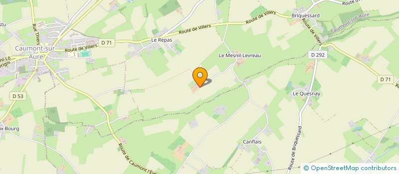 localisation de l'entreprise SCI TIPOUN  CAUMONT-SUR-AURE