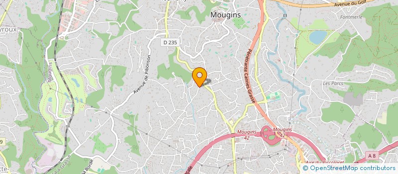localisation de l'entreprise SCI TIRAFLEO à MOUGINS