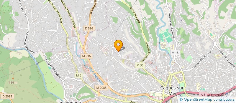 localisation de l'entreprise SCI TIRANTY à CAGNES-SUR-MER