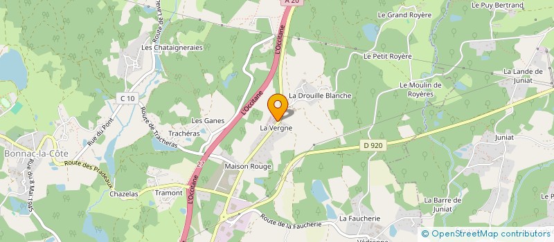 localisation de l'entreprise SCI TIRAS à BONNAC-LA-COTE