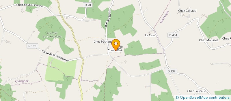 localisation de l'entreprise SCI TIRCE  SAINT-LAURENT-DES-COMBES