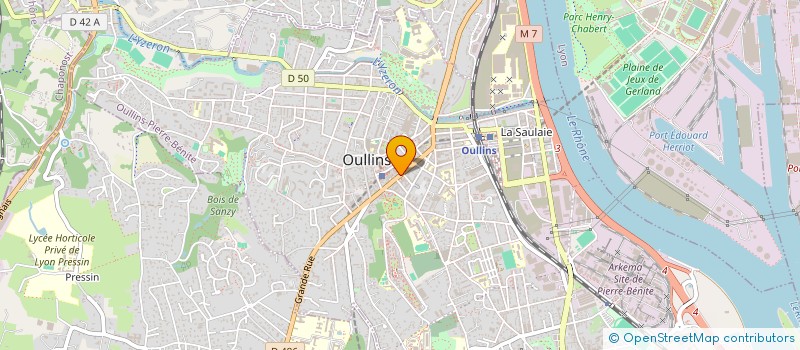 localisation de l'entreprise SCI TIRIC  OULLINS-PIERRE-BENITE