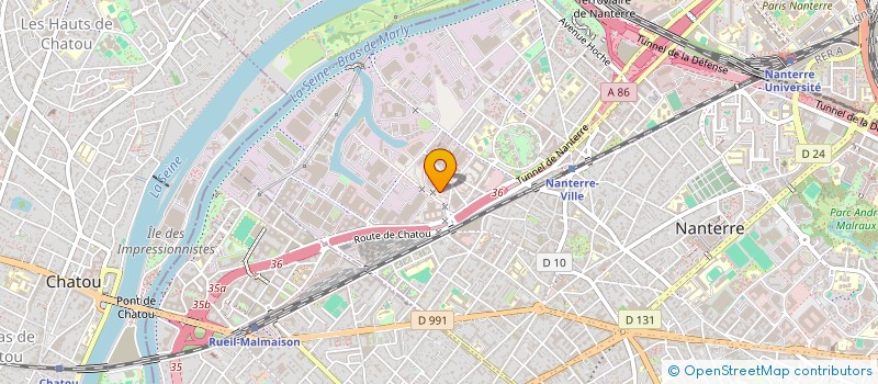 localisation de l'entreprise SCI TIROU  NANTERRE