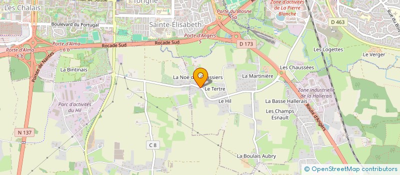localisation de l'entreprise SCI TIROVA  CHANTEPIE