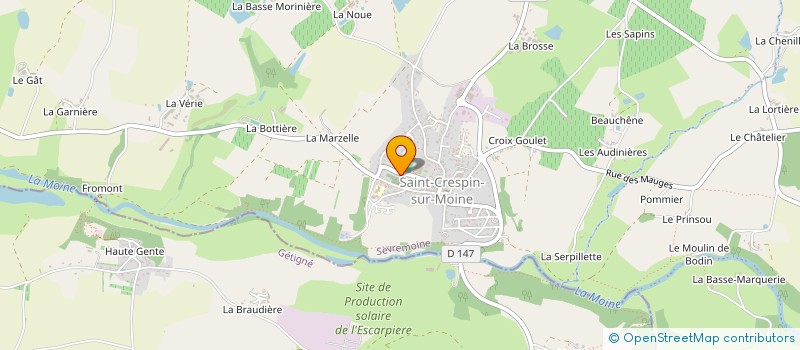 localisation de l'entreprise SCI TIROZO à SEVREMOINE