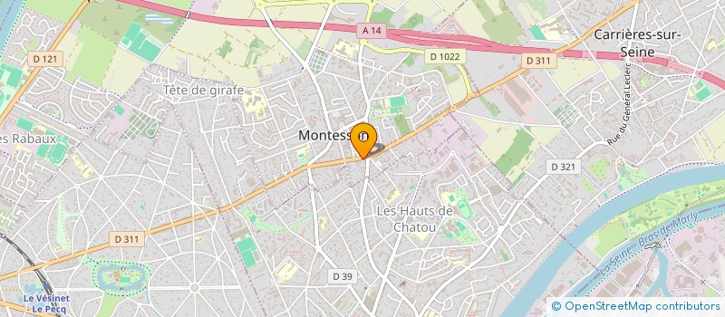 localisation de l'entreprise SCI TIRUZ  MONTESSON