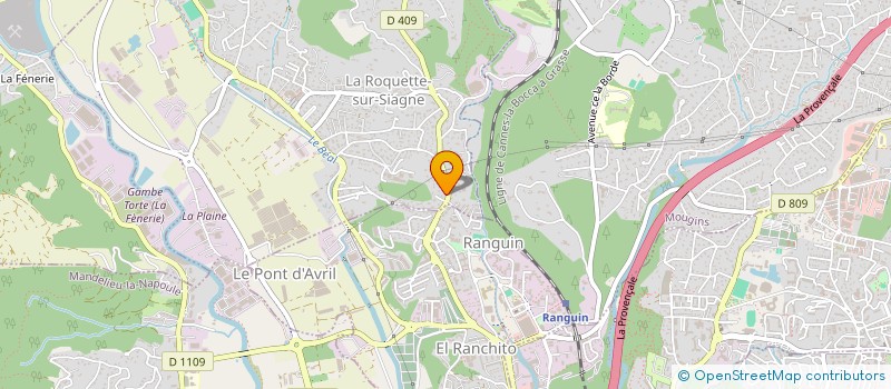 localisation de l'entreprise SCI TISANE ET AU LIT à LA ROQUETTE-SUR-SIAGNE