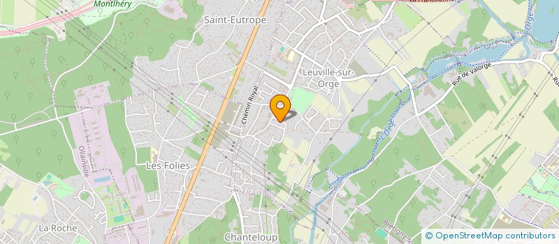 localisation de l'entreprise SCI TISO  LEUVILLE-SUR-ORGE