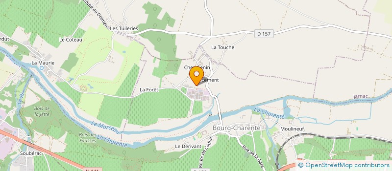 localisation de l'entreprise SCI TISON 17 à BOURG-CHARENTE