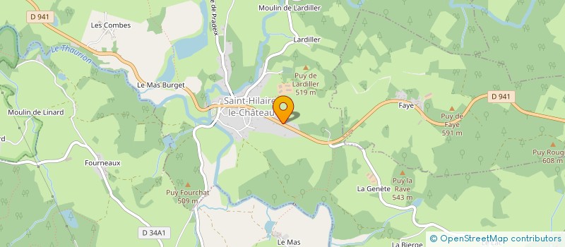 localisation de l'entreprise SCI TISON à SAINT-HILAIRE-LE-CHATEAU