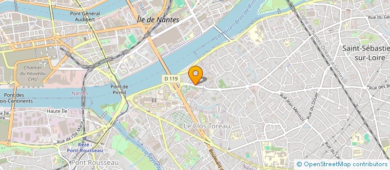 localisation de l'entreprise SCI TISSERAND à NANTES