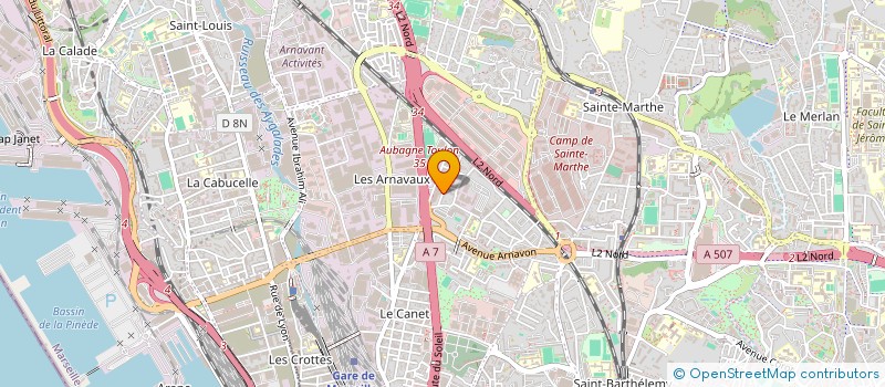localisation de l'entreprise SCI TISSERON à MARSEILLE
