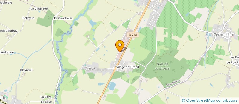 localisation de l'entreprise SCI TISSEROND  MONTILLIERS