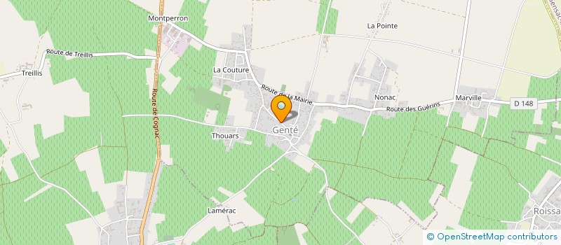 localisation de l'entreprise SCI TISSIER  GENTE