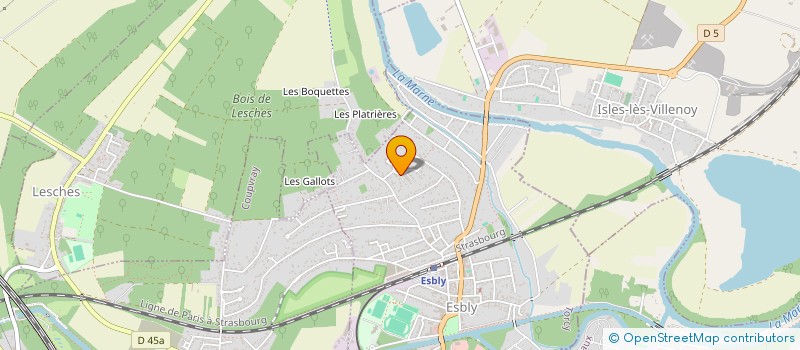 localisation de l'entreprise SCI TISSIER à ESBLY