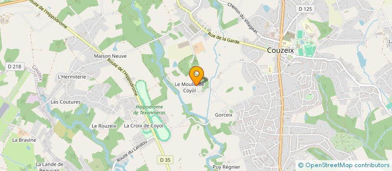 localisation de l'entreprise SCI TISSIER à COUZEIX