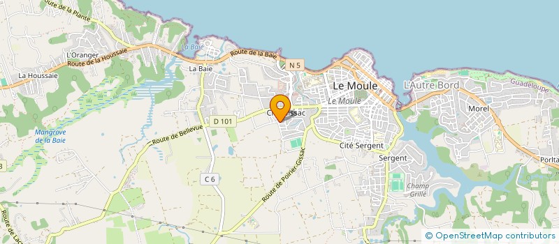 localisation de l'entreprise SCI TISSON à LE MOULE