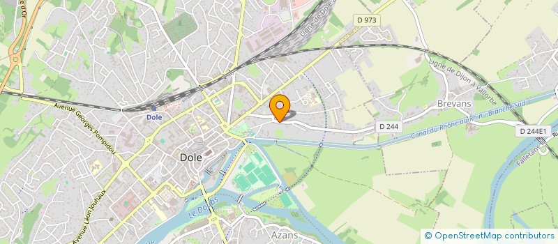 localisation de l'entreprise SCI TISSOT à DOLE