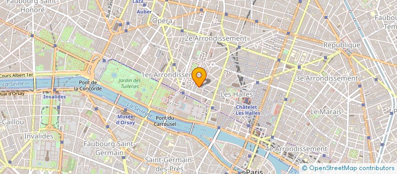 localisation de l'entreprise SCI TISSUS MATIERE TEXTILE à PARIS